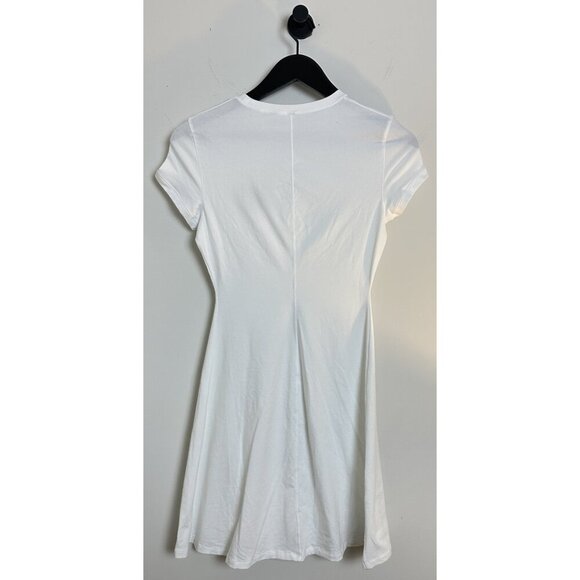 SKIMS Cotton Jersey Heart Mini Dress in White Size Medium - Picture 9 of 12